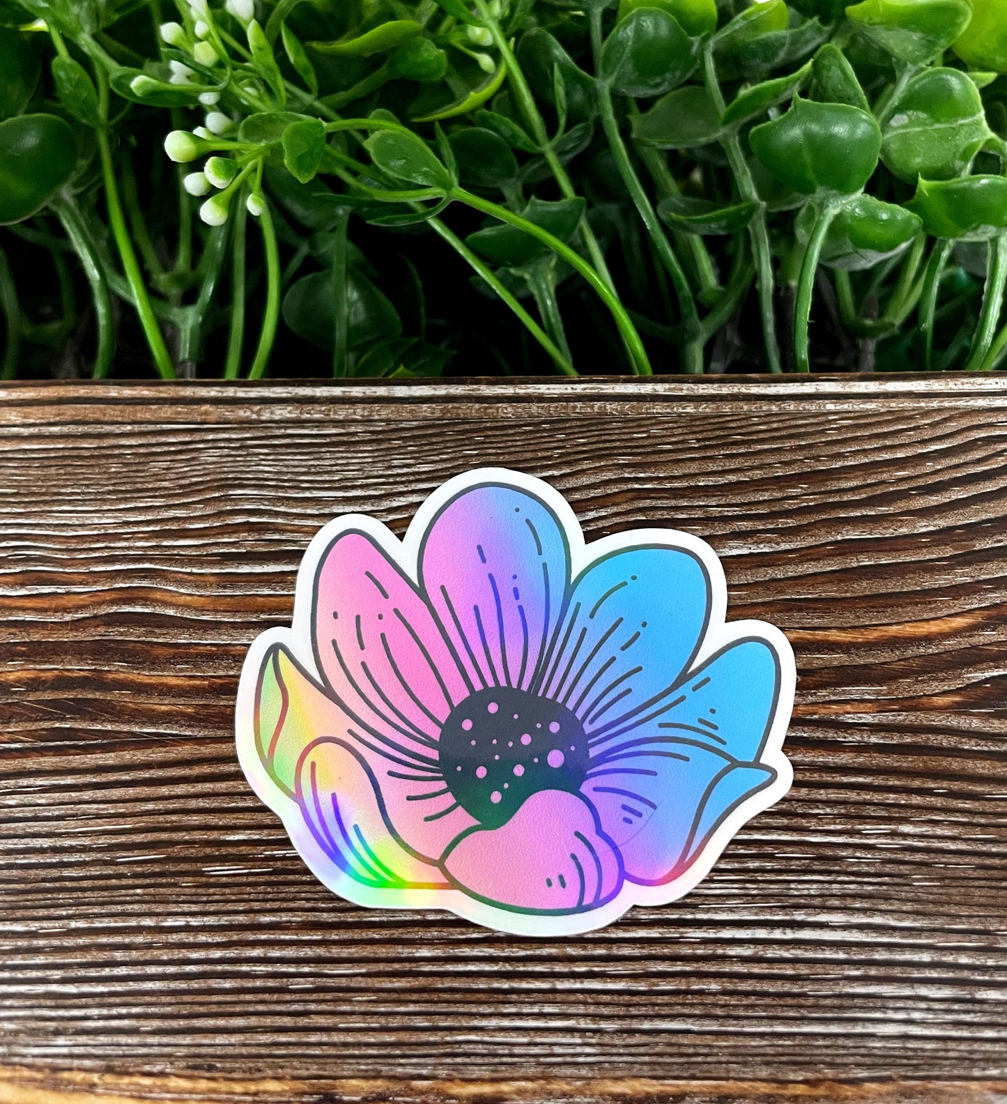 Pastel Watercolor Flower, Die Cut Vinyl Sticker, , Boho Fun, Water Resistant |Sticker or Magnet