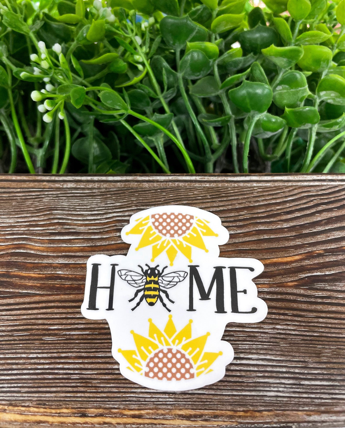 Home Bees, Die Cut Vinyl Sticker, , Boho Fun, Water Resistant |Sticker or Magnet