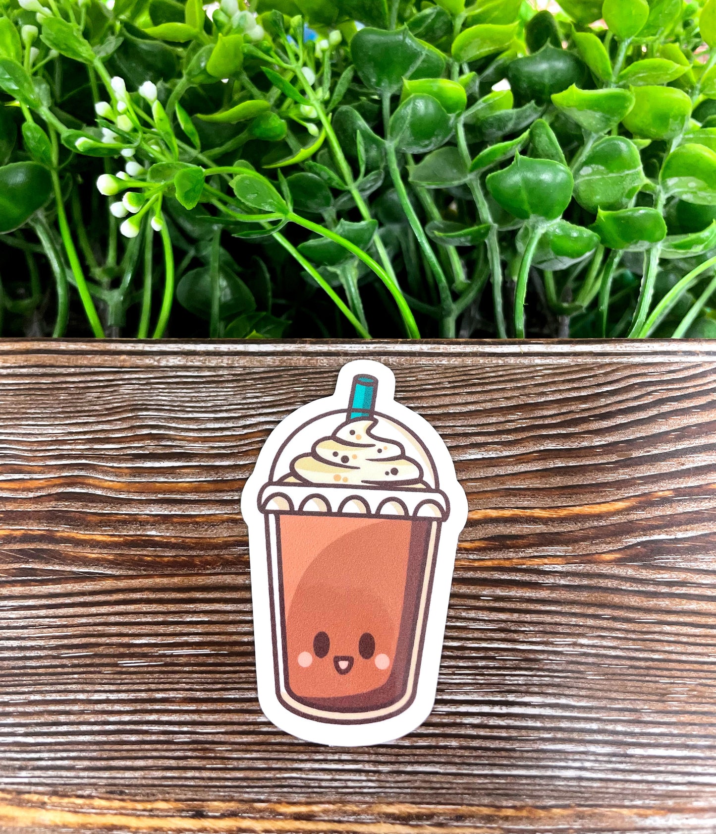 Kawaii Frozen Coffee Sticker |Sticker or Magnet
