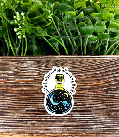 Mystic Cosmos Potion Bottle Sticker |Sticker or Magnet