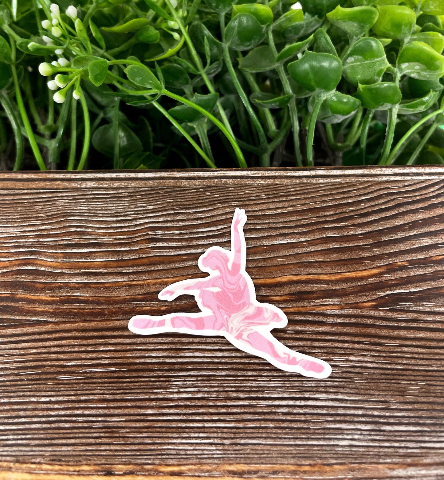Pink Ballerina Silhouette Sticker |Sticker or Magnet