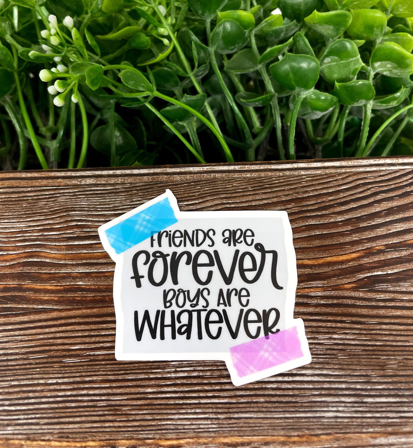 Friends are Forever Boys are Whatever Sticker |Sticker or Magnet