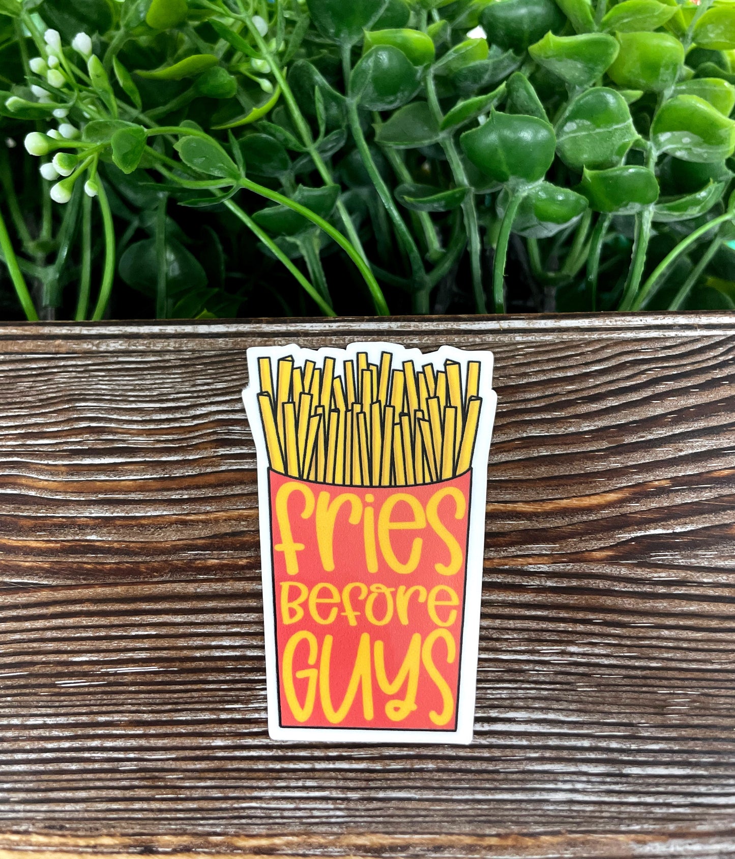 Fries Before Guys Sticker |Sticker or Magnet