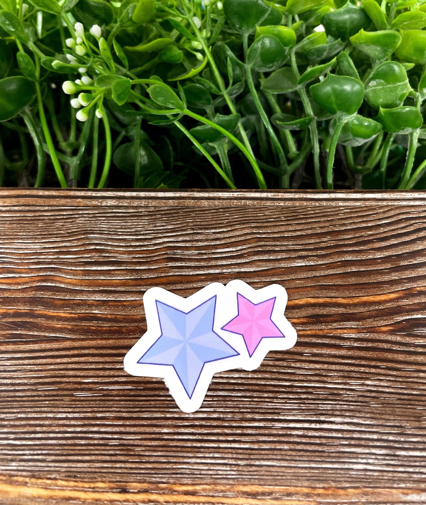 Magical Purple Pink Stars Sticker |Sticker or Magnet