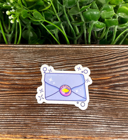 Magical Purple Letter Sticker |Sticker or Magnet