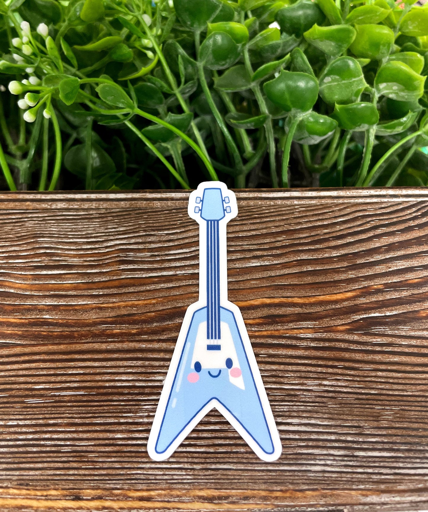 Kawaii Music Electric Guitar Sticker |Sticker or Magnet