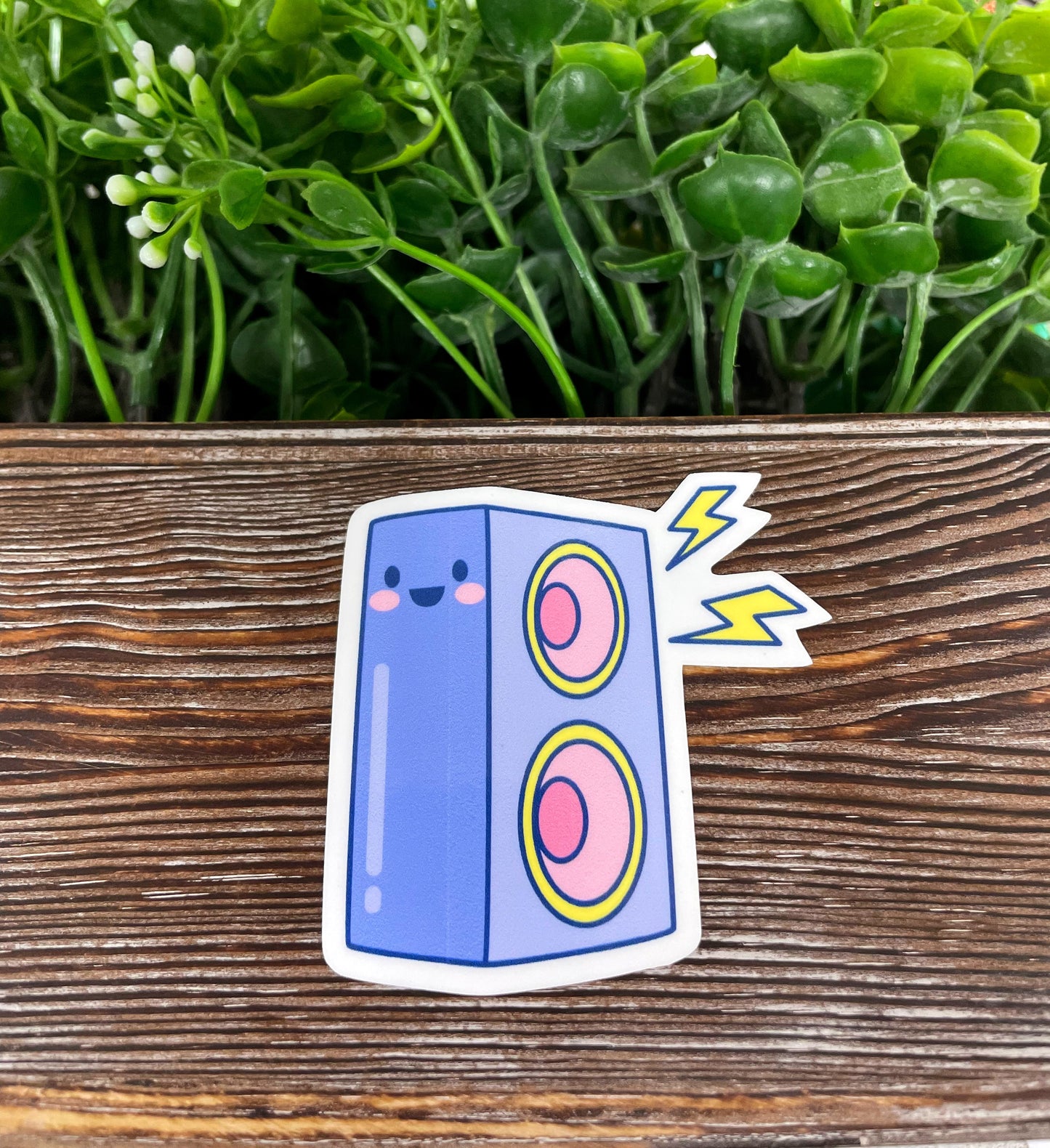 Kawaii Music Speaker Sticker |Sticker or Magnet