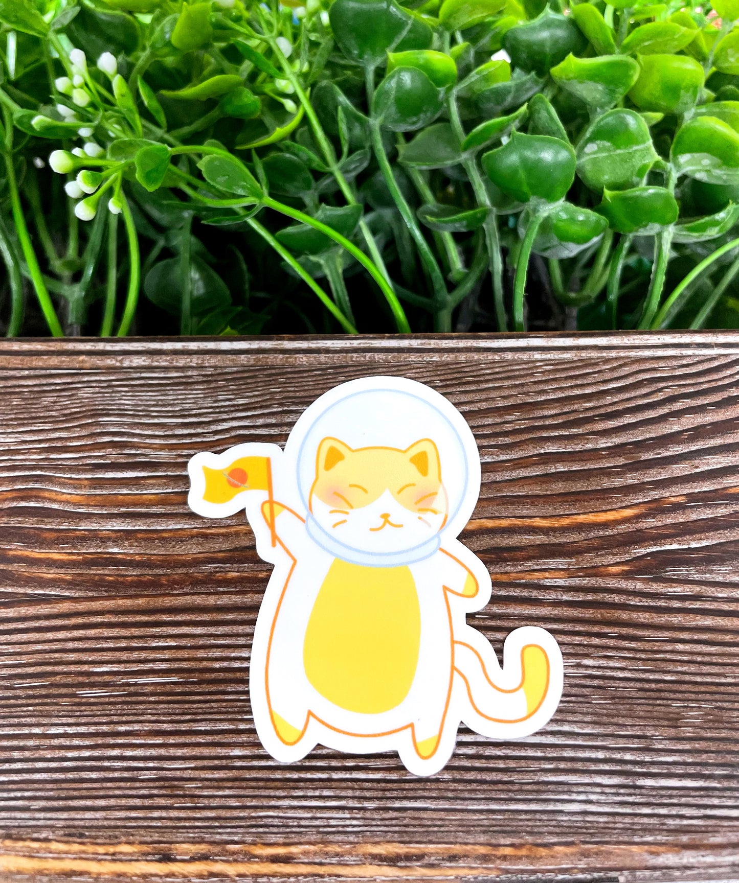 Astronaut Cat Sticker |Sticker or Magnet