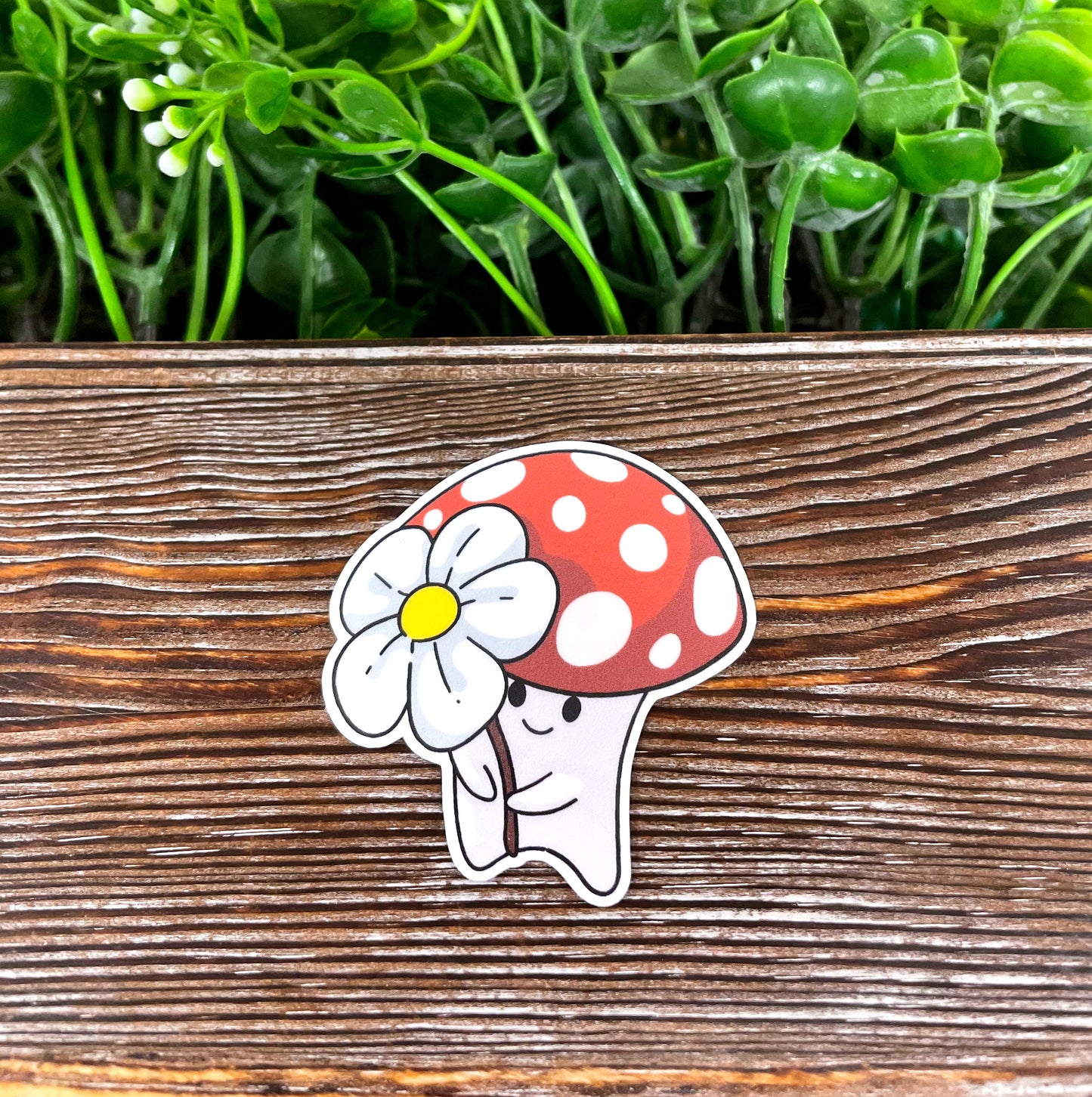 Kawaii Mushroom Sticker |Sticker or Magnet