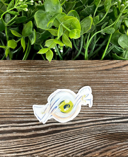 Eyeball Candy Wrapper, Die Cut Vinyl Sticker, Boho Fun, Water Resistant, Spooky Halloween, Gothic Wedding |Sticker or Magnet
