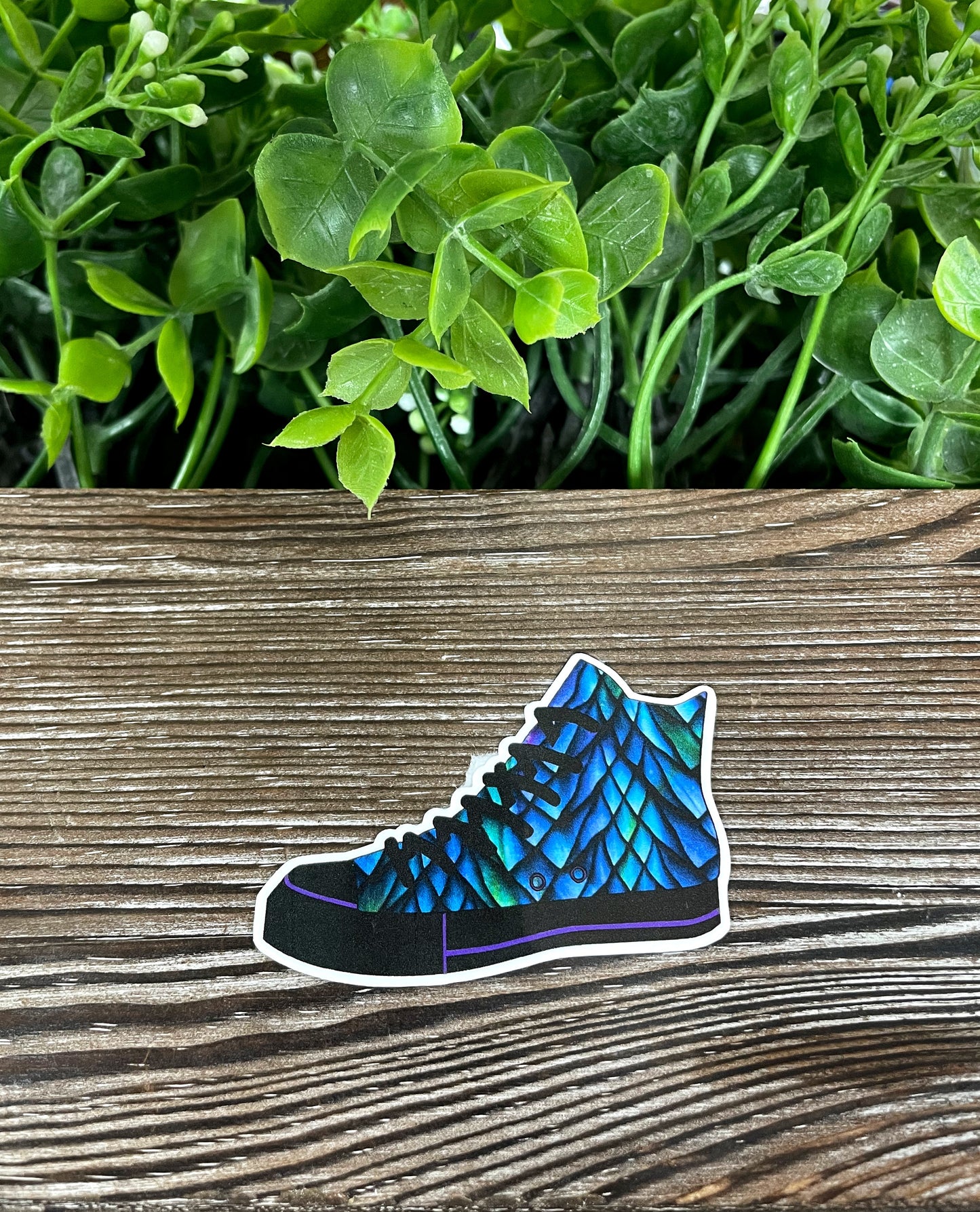 Dragon Scale High Top Shoes Sticker |Sticker or Magnet
