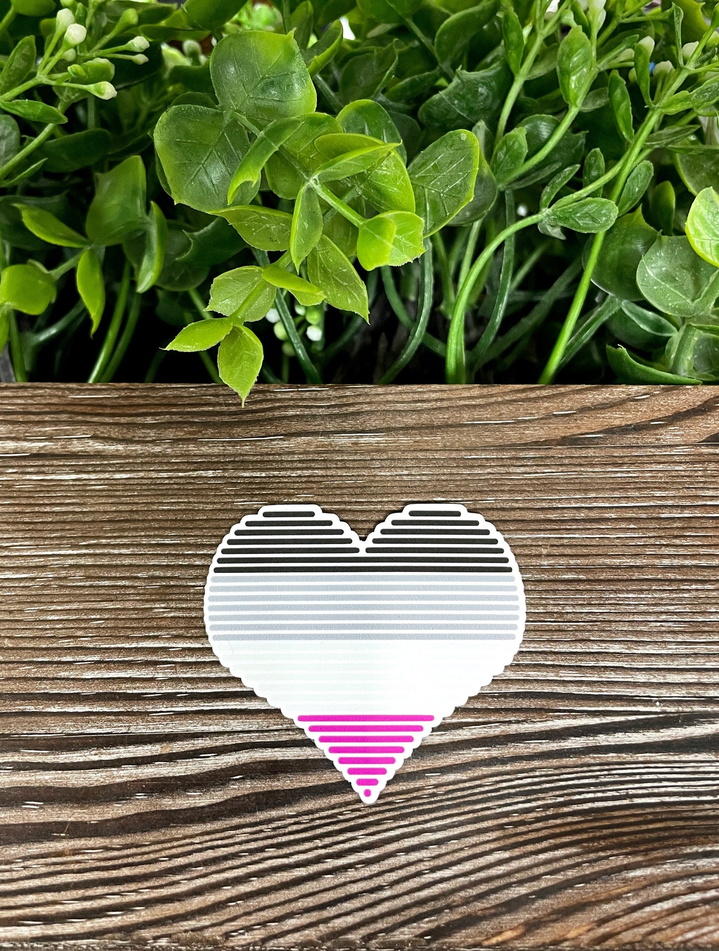LGBT Asexual Heart Sticker |Sticker or Magnet