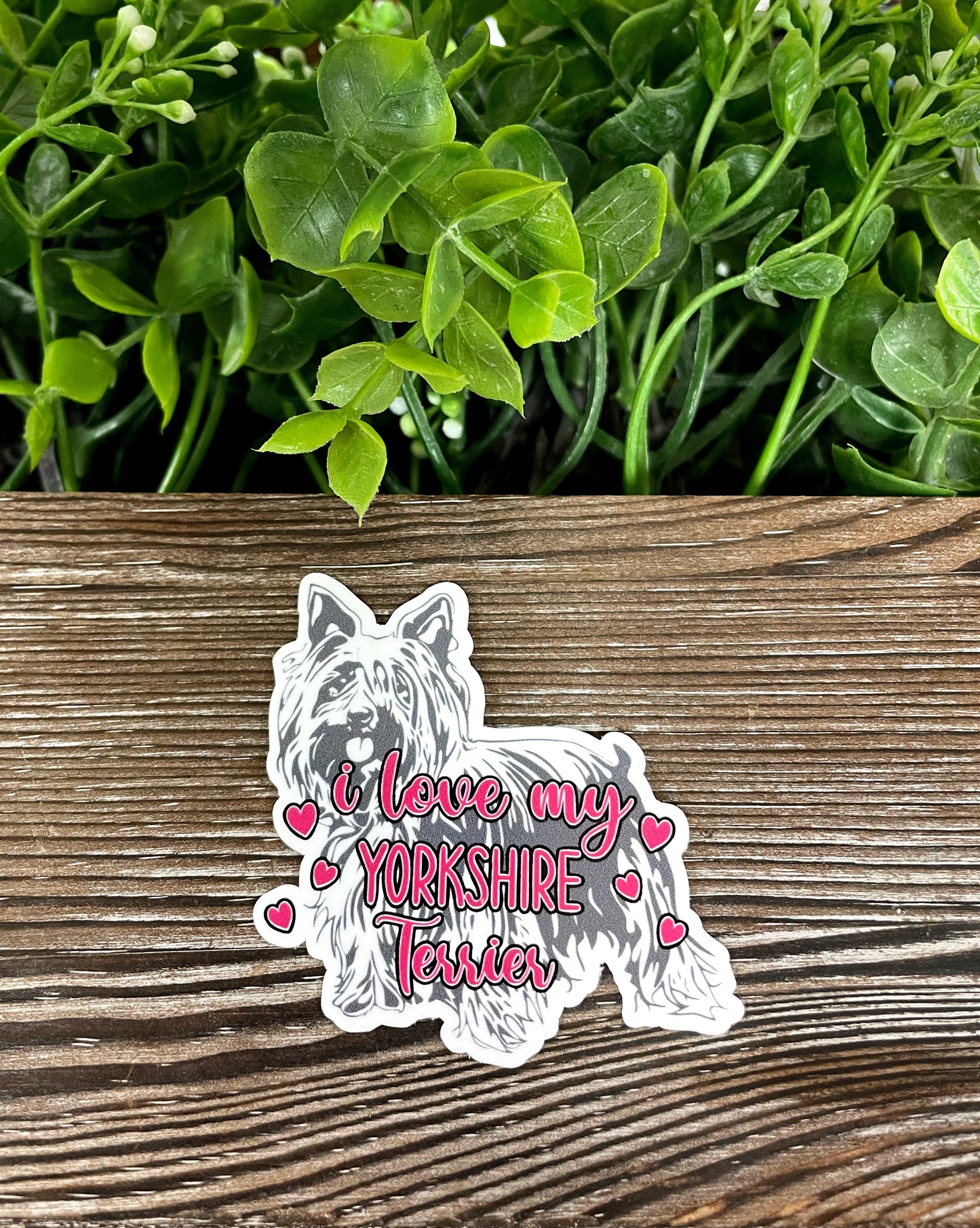Yorkshire Terrier Sticker Die Cut Vinyl Sticker, Boho Fun, Water Resistant, Dog Mom Animal Lover, Pet Breed |Sticker or Magnet
