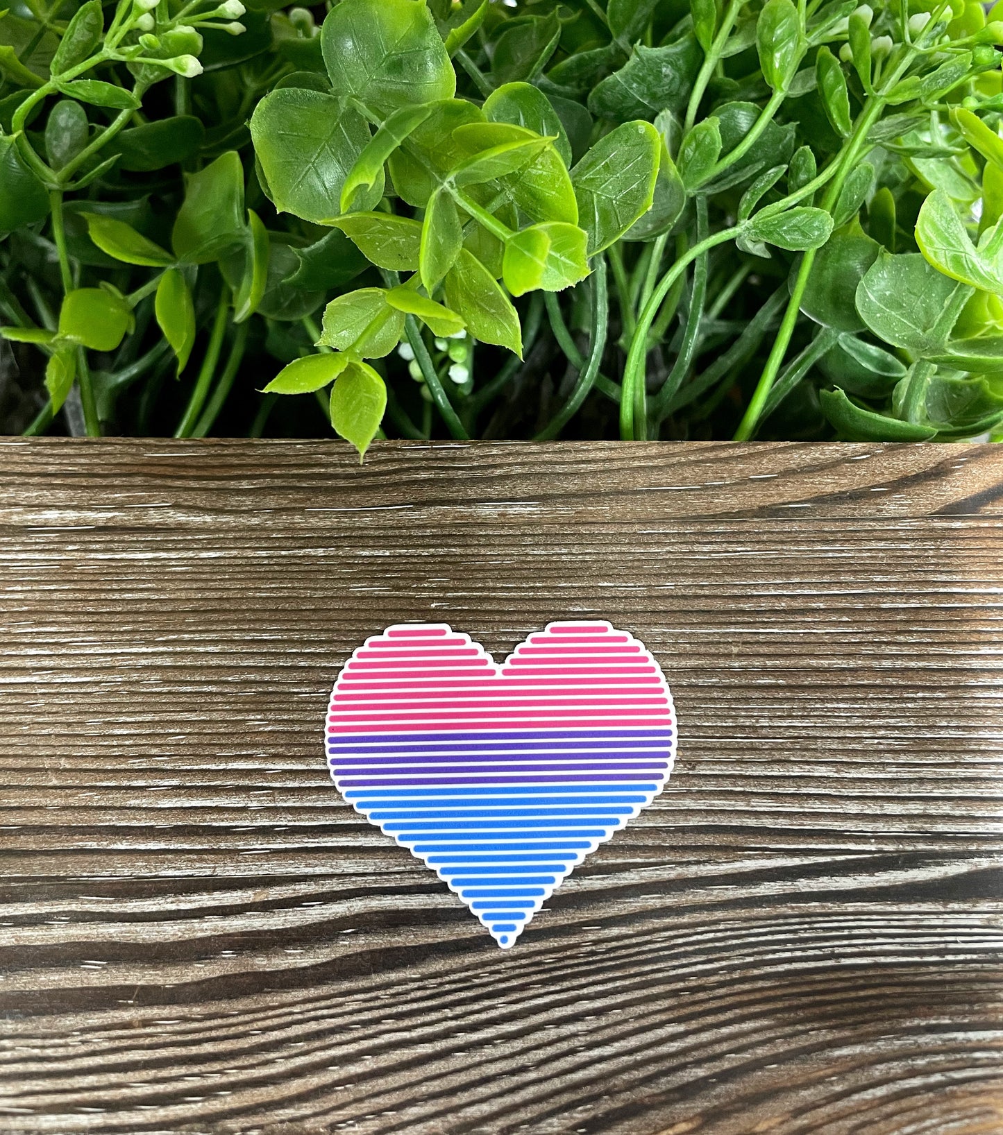 Bisexual Heart Sticker |Sticker or Magnet