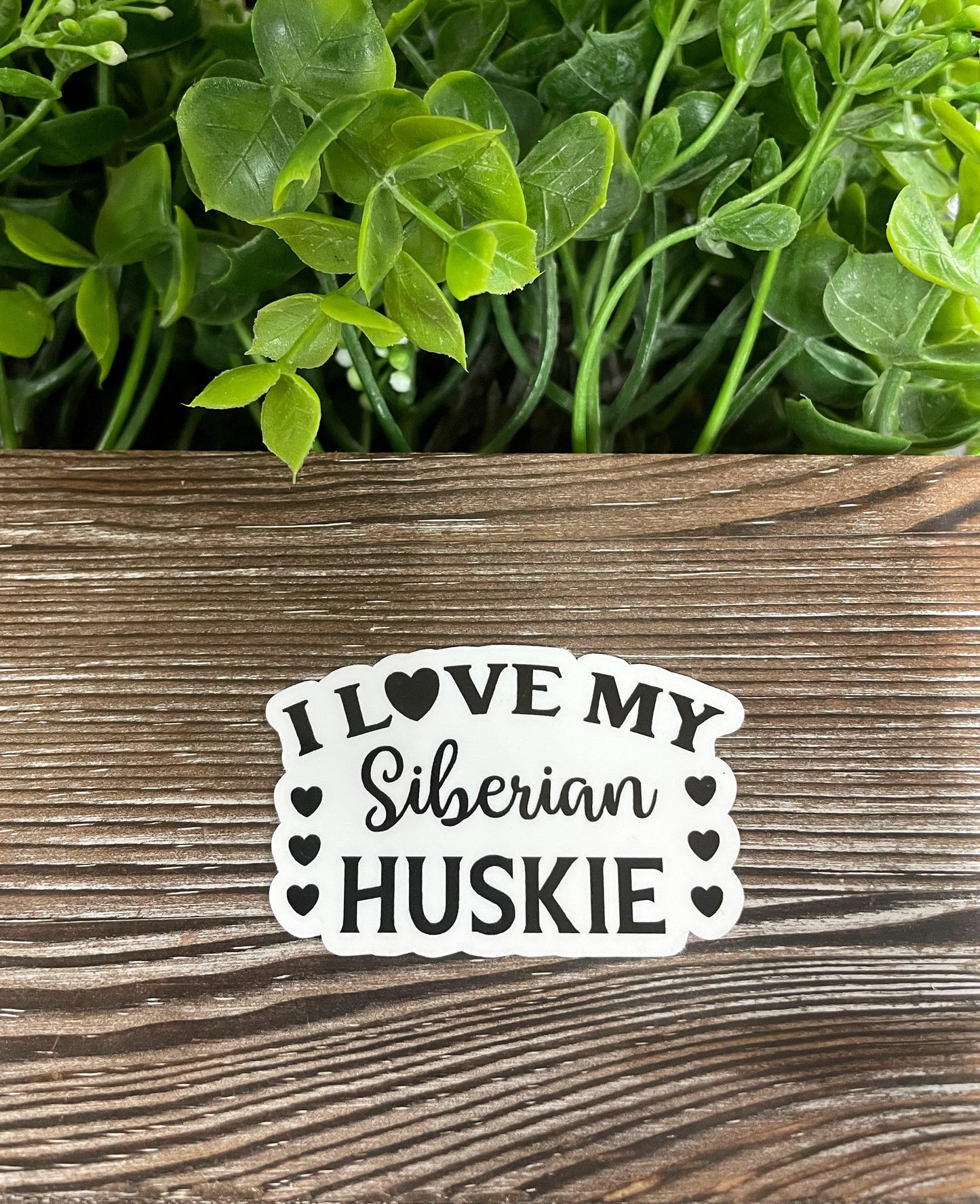 Siberian Huskie Sticker, Die Cut Vinyl Sticker, Boho Fun, Water Resistant, Dog Mom Animal Lover, Pet Breed |Sticker or Magnet