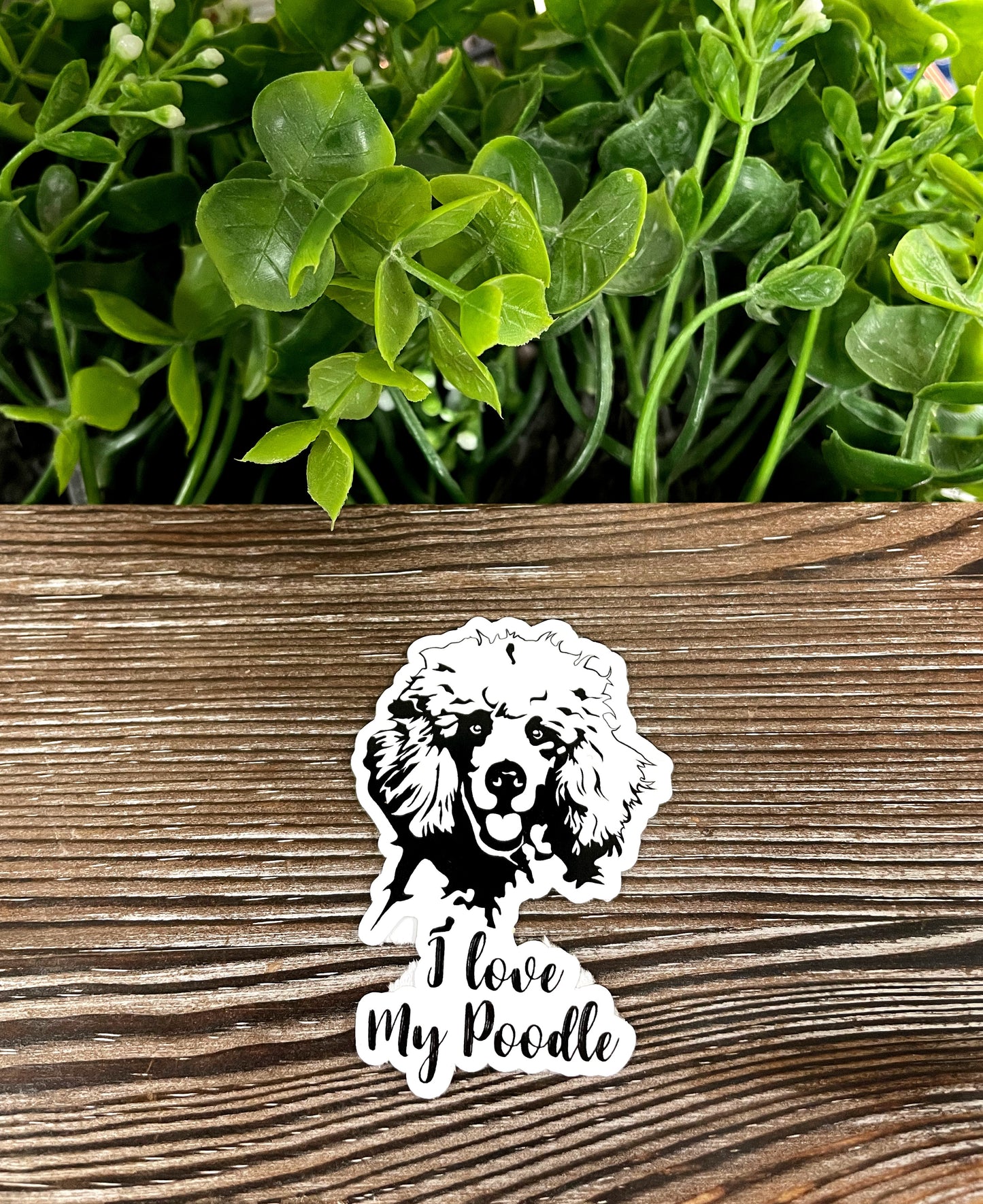 I Love my Poodle Sticker, Dog Breed |Sticker or Magnet