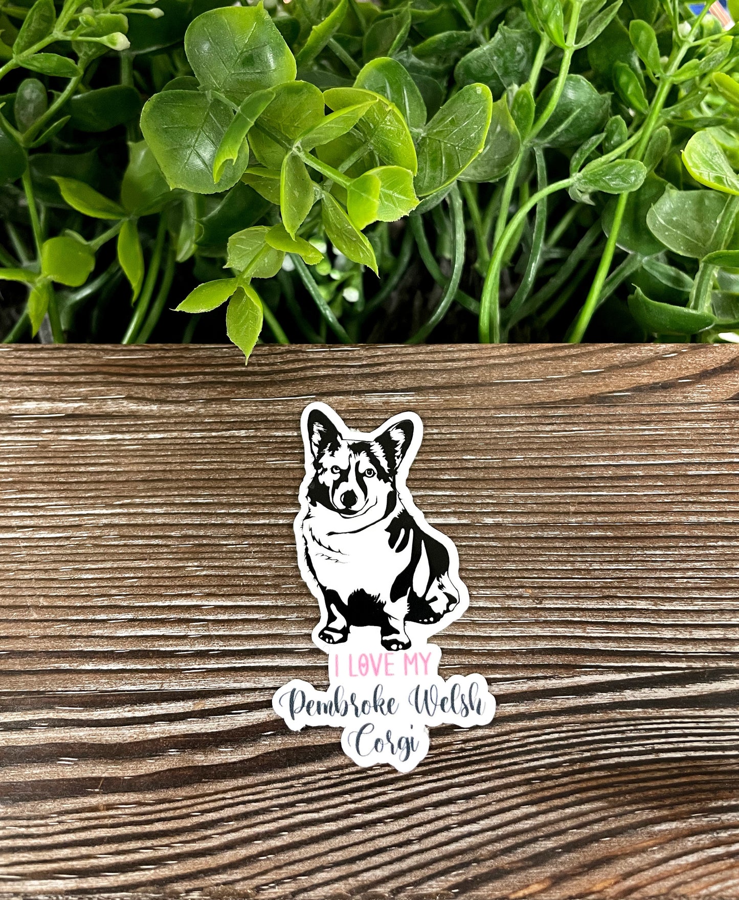 I Love my Pembroke Welsh Corgi Sticker, Dog Breed |Sticker or Magnet