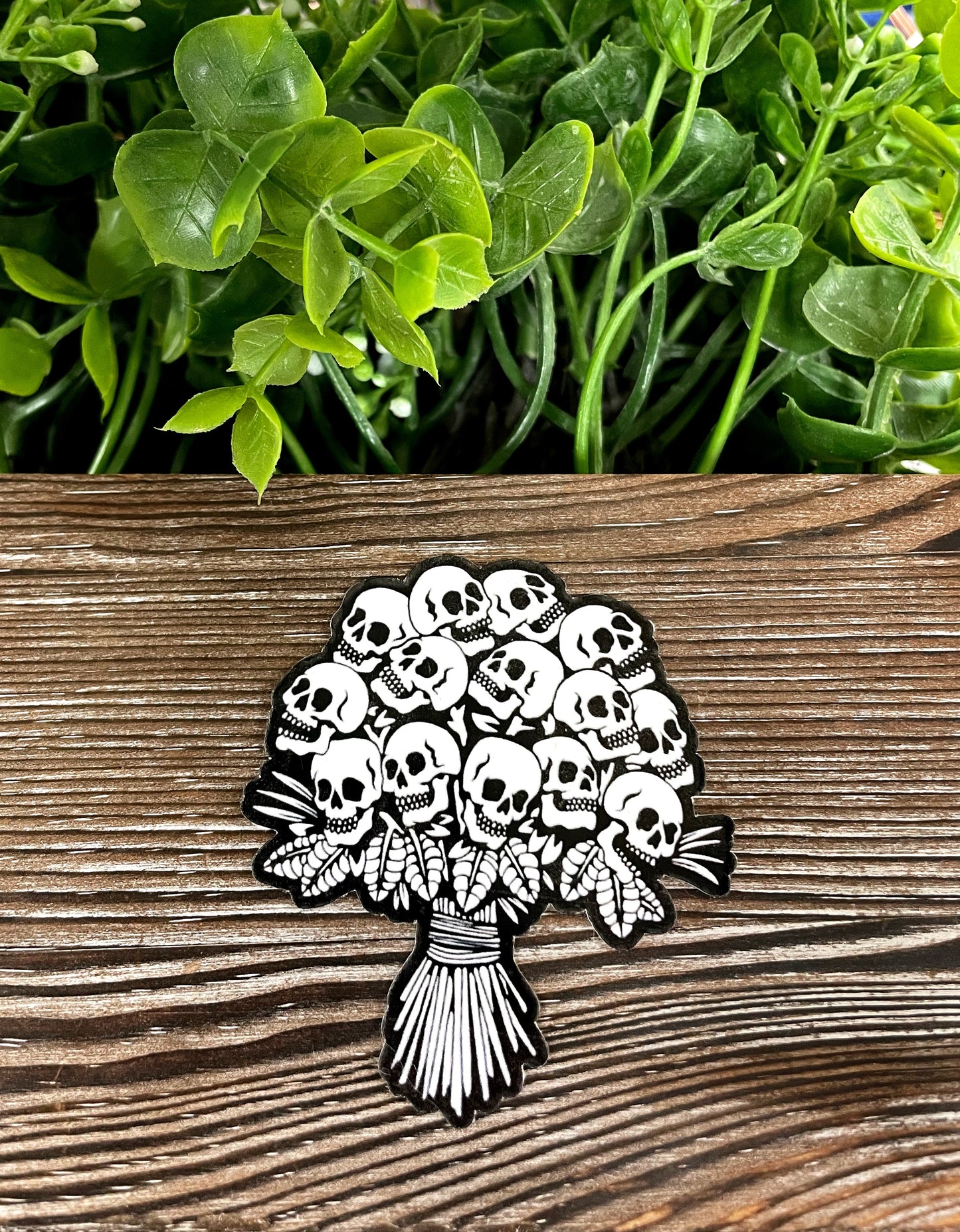 Skull Bouquet Sticker |Sticker or Magnet