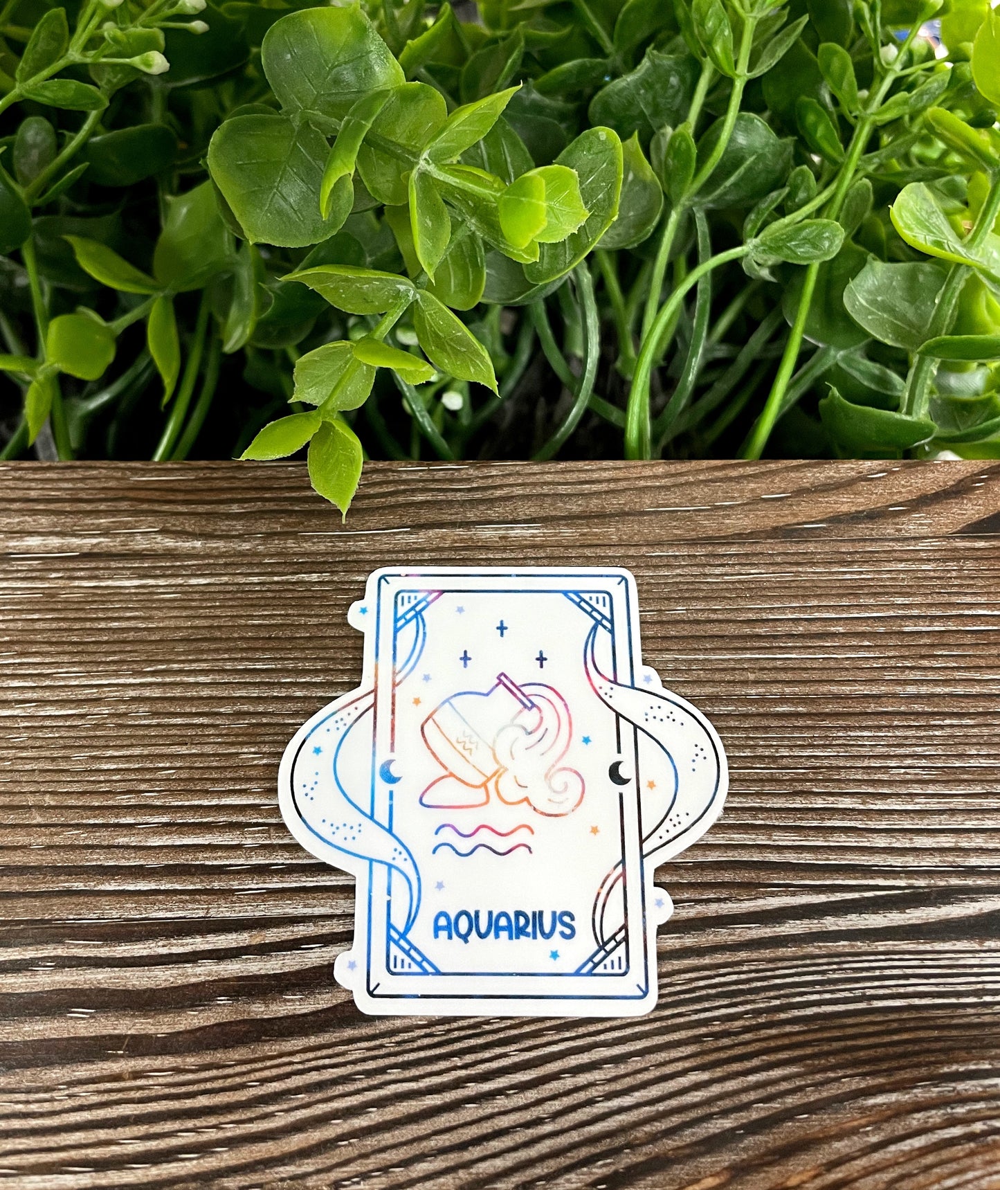 Aquarius Zodiac Tarot Card |Sticker or Magnet