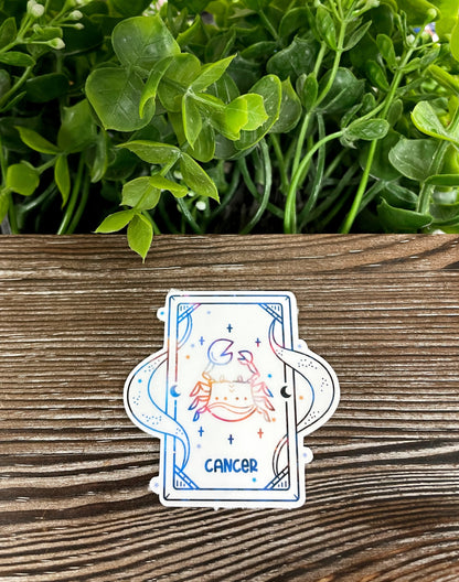 Cancer Zodiac Tarot Card Sticker |Sticker or Magnet