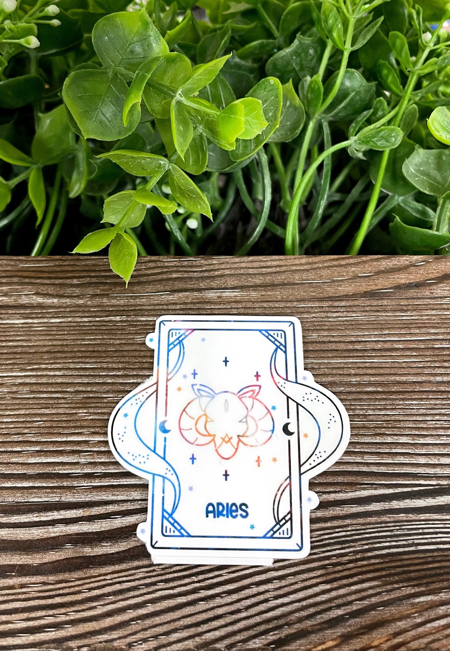 Aries Zodiac Tarot Card | Sticker or Magnet