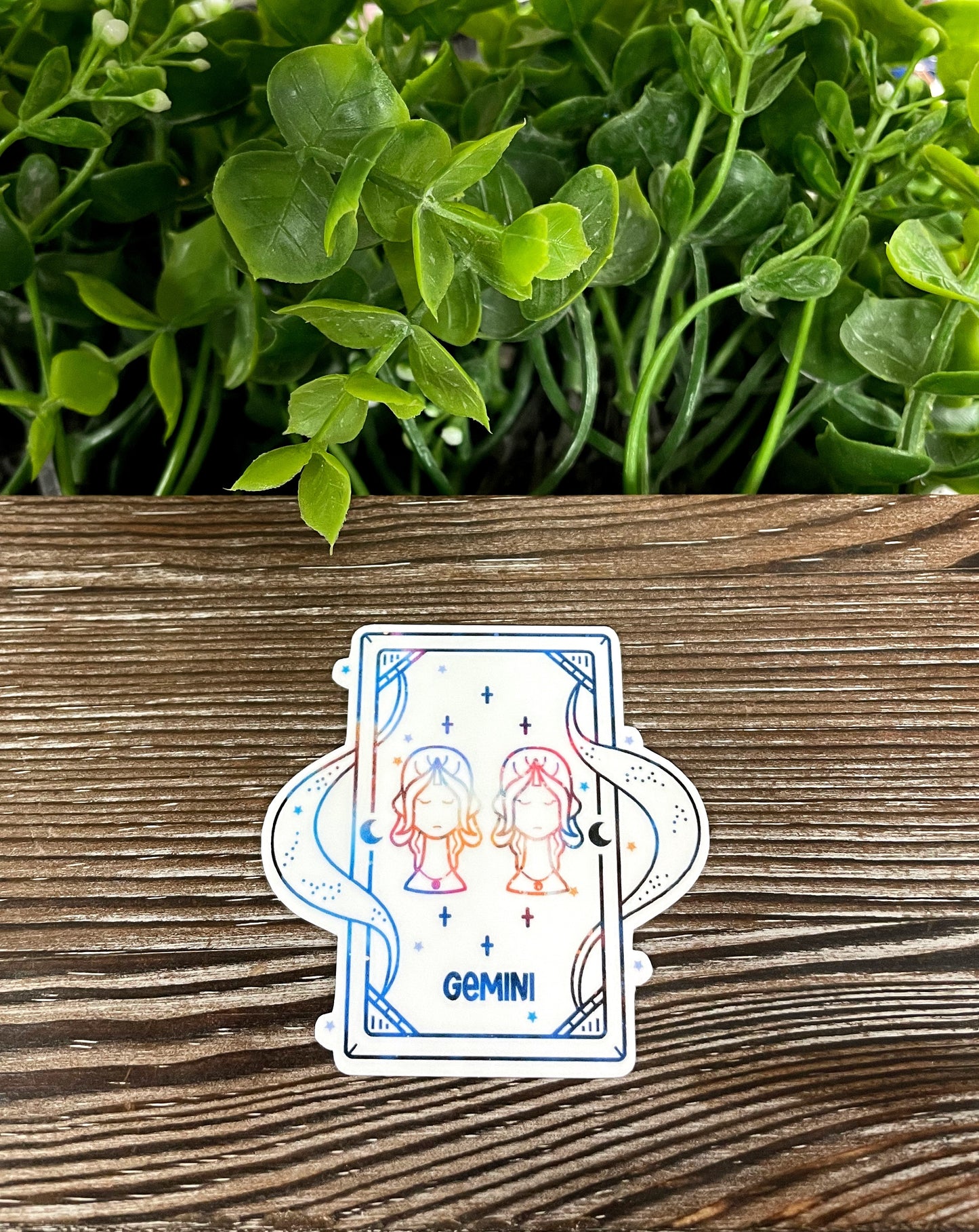 Gemini Zodiac Tarot Card | Sticker or Magnet