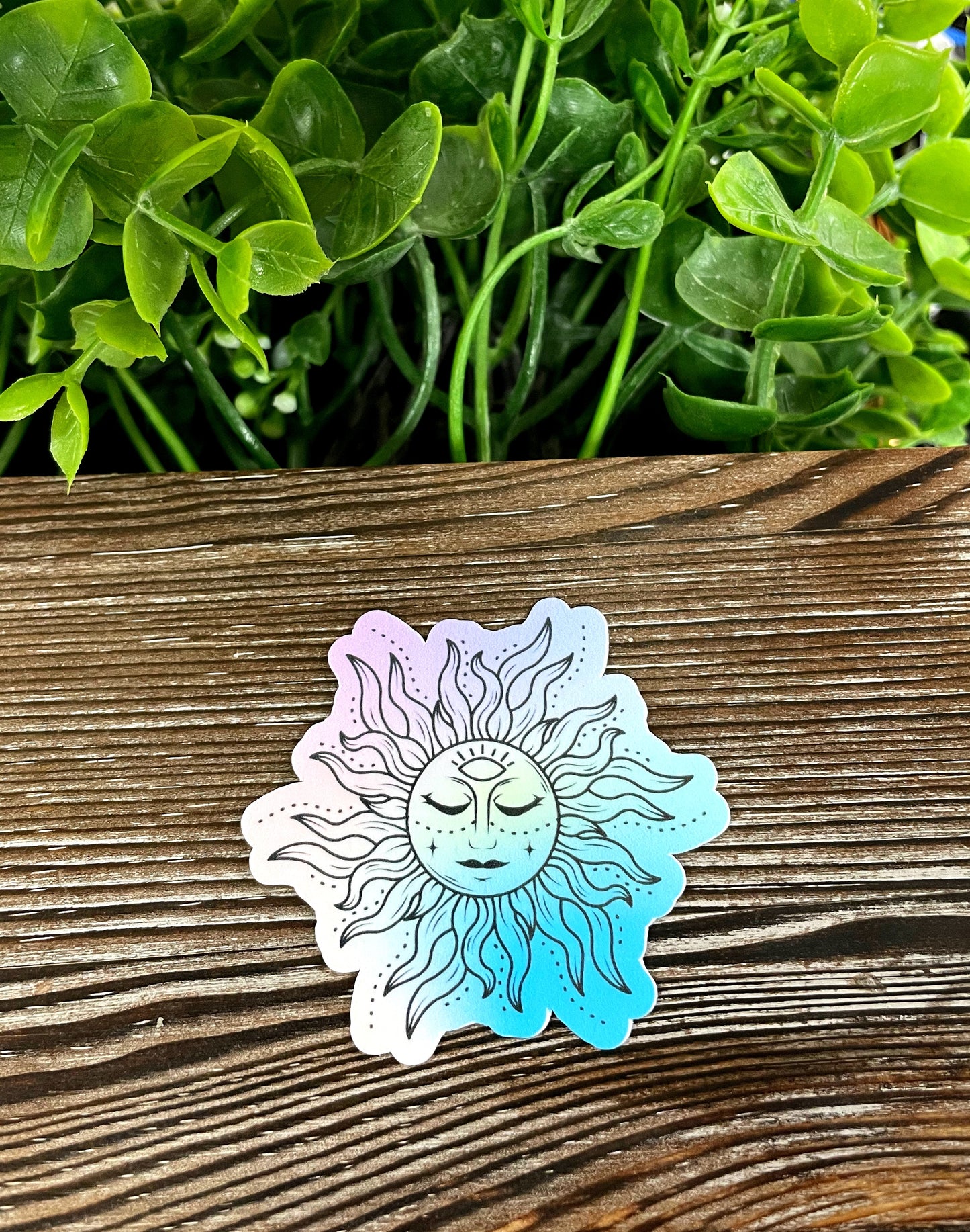 Watercolor Pastel Sun Sticker |Sticker or Magnet
