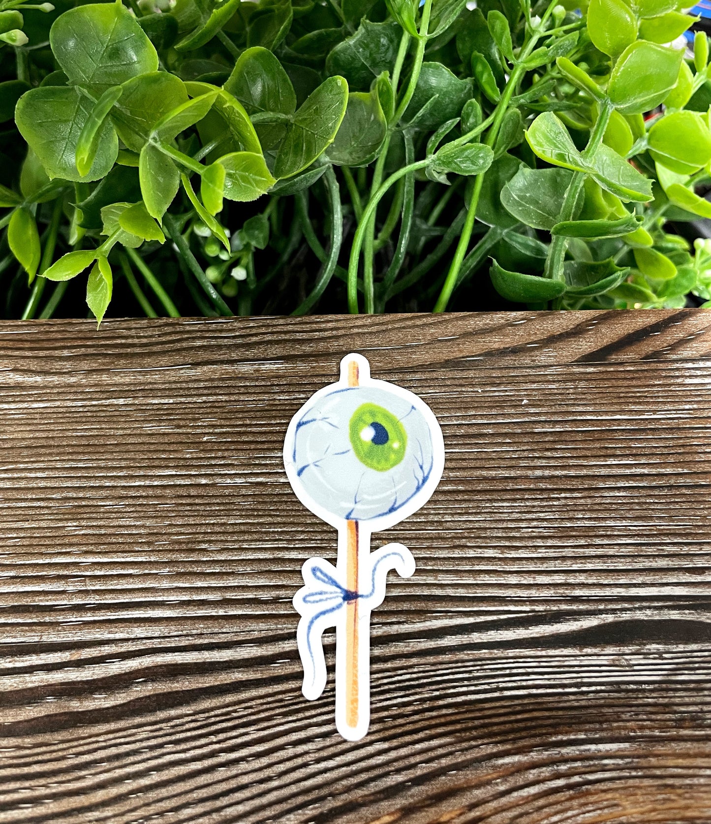 Eyeball Candy Lollipop, Die Cut Vinyl Sticker, Boho Fun, Water Resistant, Spooky Halloween, Gothic Wedding |Sticker or Magnet