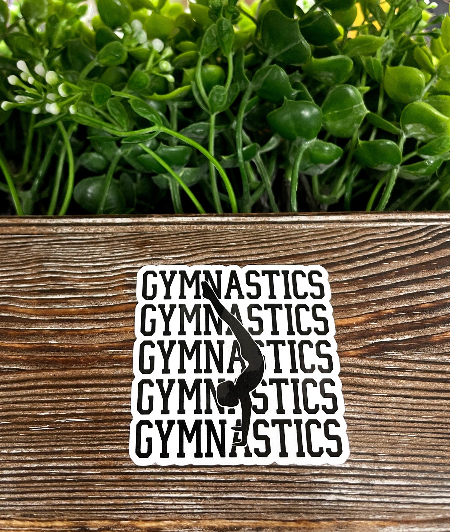 Gymnastics Handstand , Die Cut Vinyl Sticker, Water Resistant, Rhythmic Dancer, Gym Mom, Ribbons |Sticker or Magnet