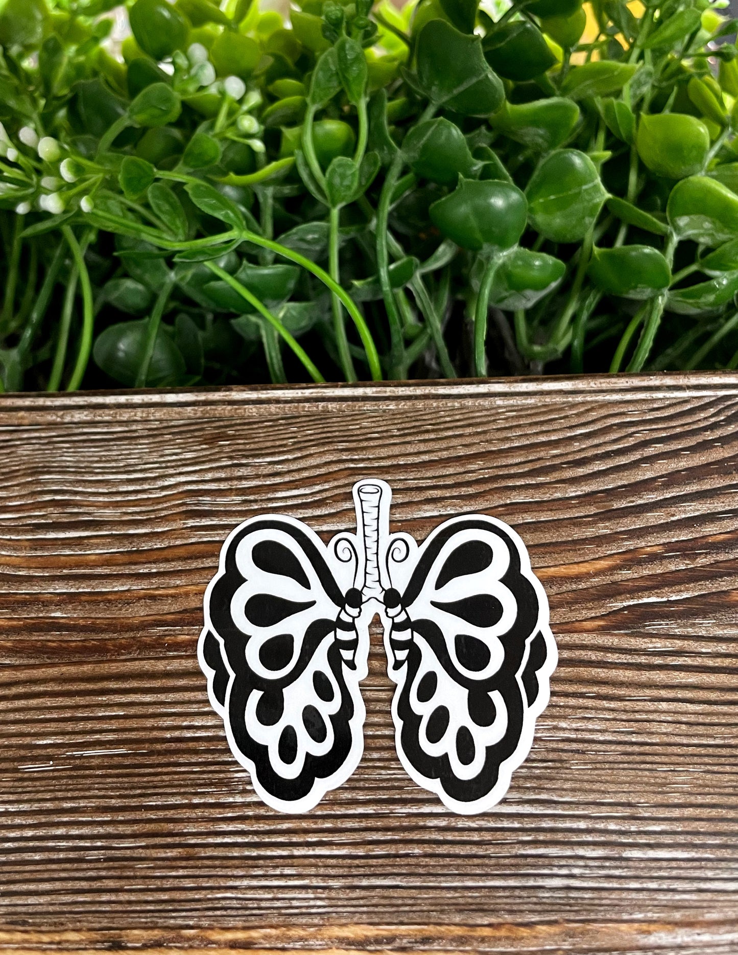 Decorative Lungs, Die Cut Vinyl Sticker, Water Resistant, Botanical Anatomy, Pulmonology Gift, Asthma |Sticker or Magnet