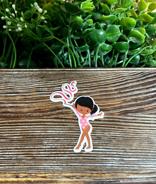 Rhythmic Dancer, Die Cut Vinyl Sticker, Water Resistant, Gym Mom, Ribbons Gymnastics |Sticker or Magnet