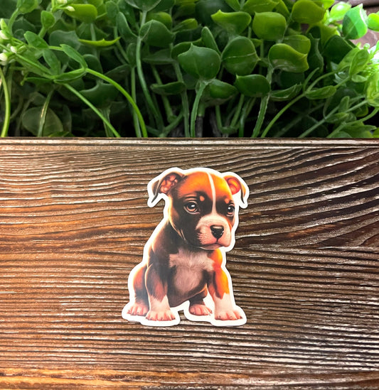 American Pit Bull Terrier |Lightweight Vinyl Sticker or Magnet |Refrigerator Fridge Car |Dog Mom Pet Dad |Animal Lover |Cute Puppy |Sticker or Magnet