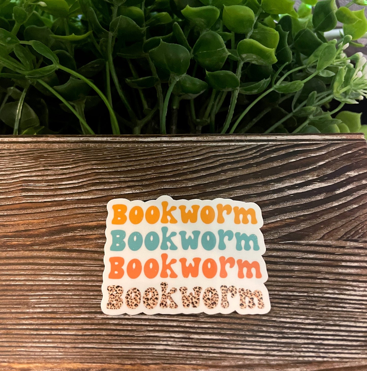 Bookworm |Vinyl Sticker or Magnet |Refrigerator Fridge Car |Learn Knowledge |Love to Read Books |Gift for Reader |Funny Quote |E-Reader |Sticker or Magnet