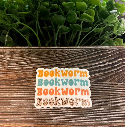 Bookworm |Vinyl Sticker or Magnet |Refrigerator Fridge Car |Learn Knowledge |Love to Read Books |Gift for Reader |Funny Quote |E-Reader |Sticker or Magnet