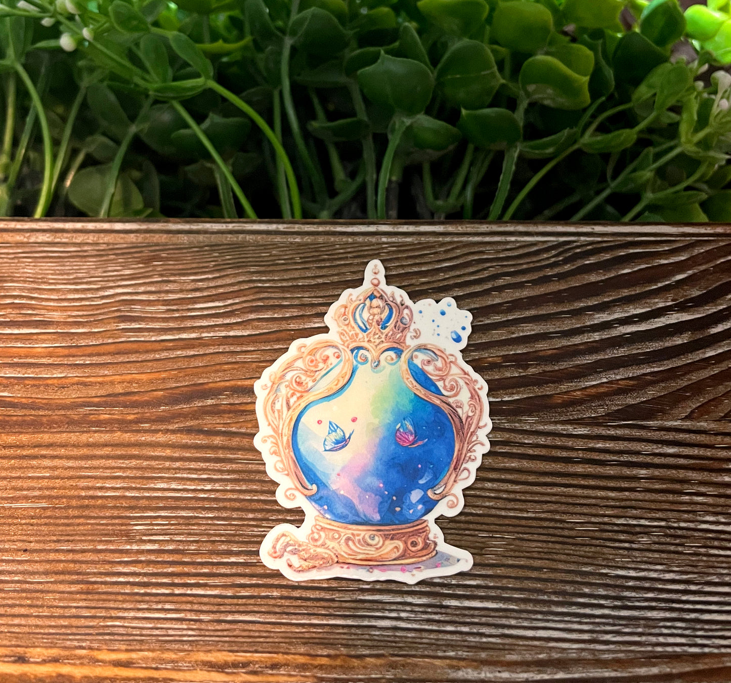 Spell Jar Lantern, Die Cut Vinyl Sticker, Boho Fun, Water Resistant, Fantasy Mythical Item, Witch Wizard |Sticker or Magnet