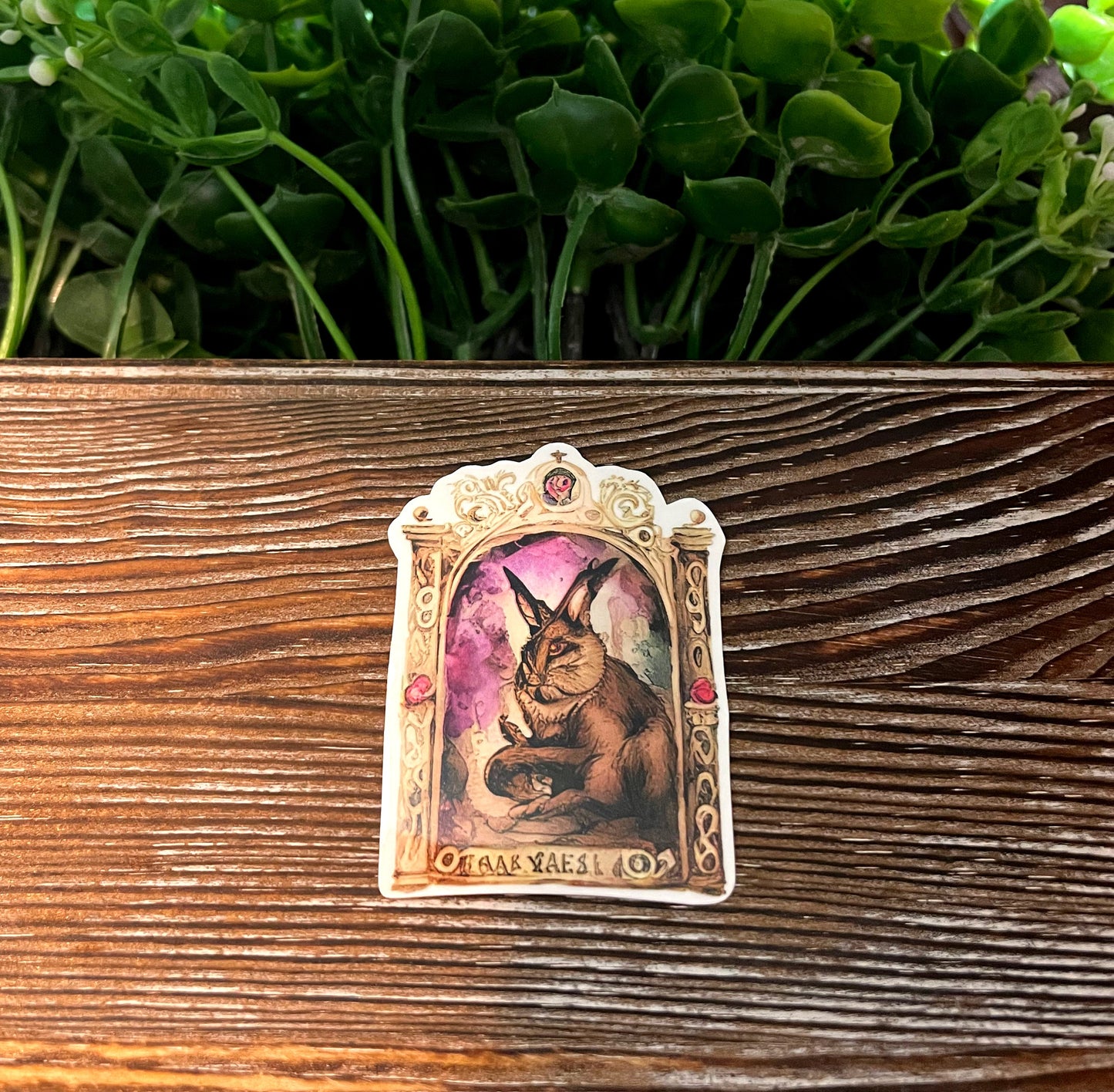 Rabbit Wonderland |Lightweight Vinyl Sticker or Magnet |Boho Fun |Refrigerator Fridge Car |Fantasy Fairytale |Bedtime Story |Sticker or Magnet