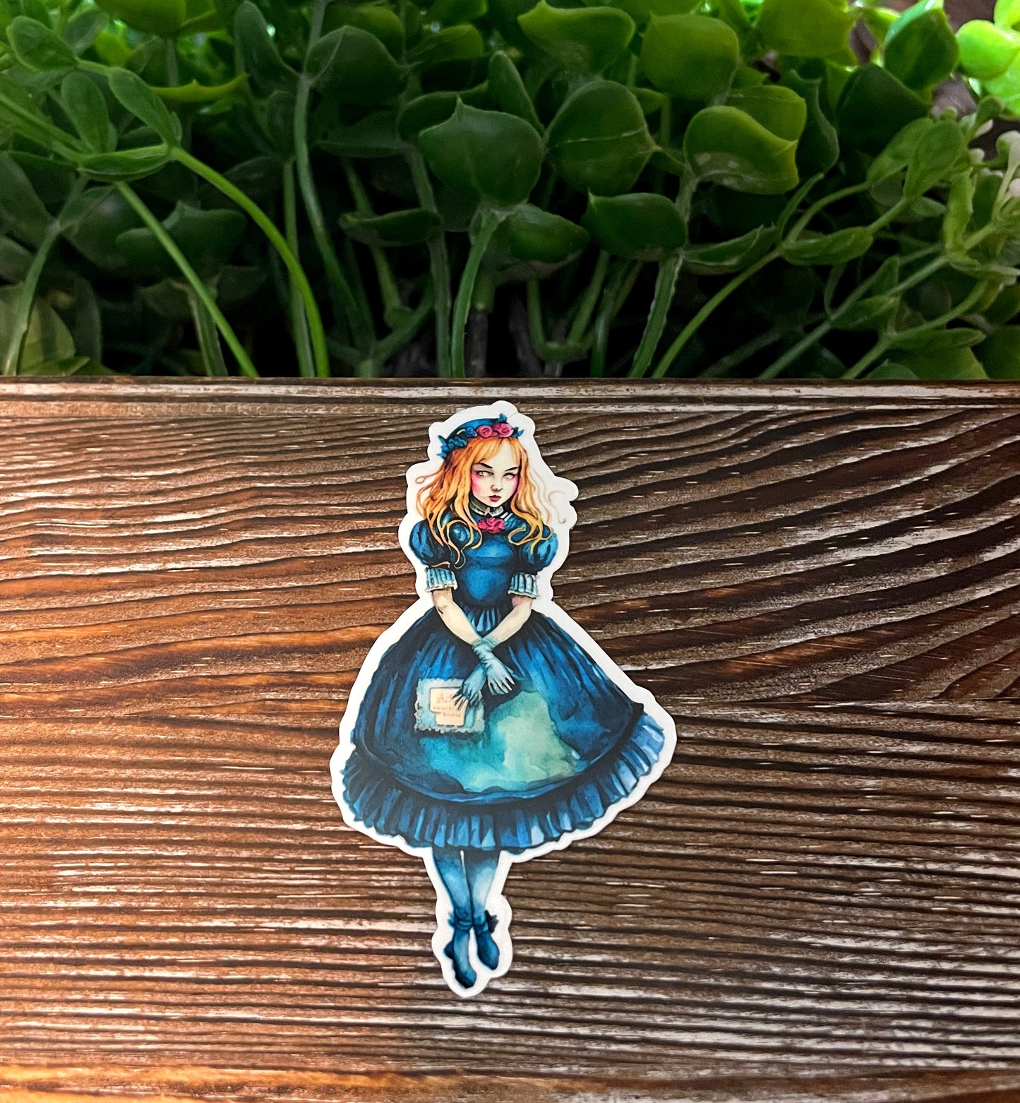 Alice Wonderland |Lightweight Vinyl Sticker or Magnet |Boho Fun |Refrigerator Fridge Car |Fantasy Fairytale |Bedtime Story |Sticker or Magnet