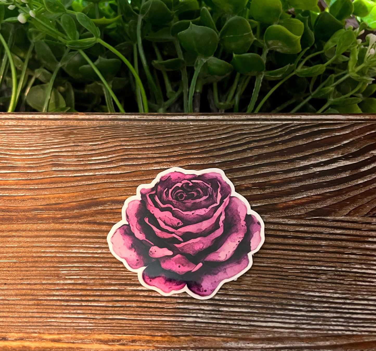 Purple Rose Magic |Lightweight Vinyl Sticker or Magnet |Boho Fun |Refrigerator Fridge Car |Fantasy Fairytale |Bedtime Story |Sticker or Magnet