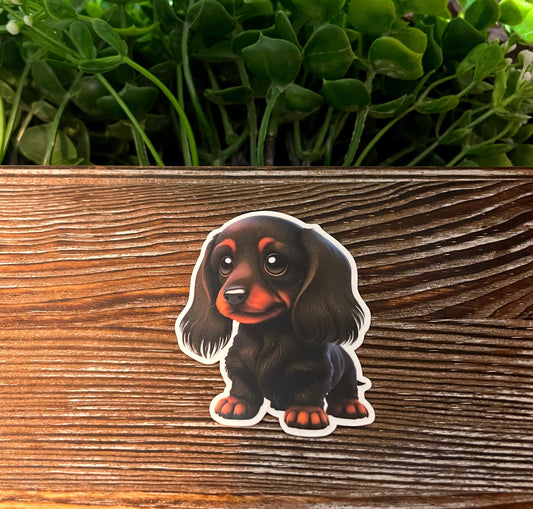 Dachshund |Lightweight Vinyl Sticker or Magnet |Boho Fun |Refrigerator Fridge Car |Dog Mom Animal Lover |Pet Breed |Sticker or Magnet