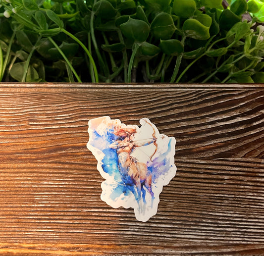 Sagittarius Zodiac Sign |Lightweight Vinyl Sticker or Magnet |Boho Fun |Refrigerator Fridge Car |Astrology Watercolor |Horoscope Symbols |Sticker or Magnet