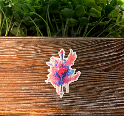 Watercolor Magic Wand |Lightweight Vinyl Sticker or Magnet |Boho Fun |Refrigerator Fridge Car |Fantasy Mythical Item |Witch Wizard Spells |Sticker or Magnet