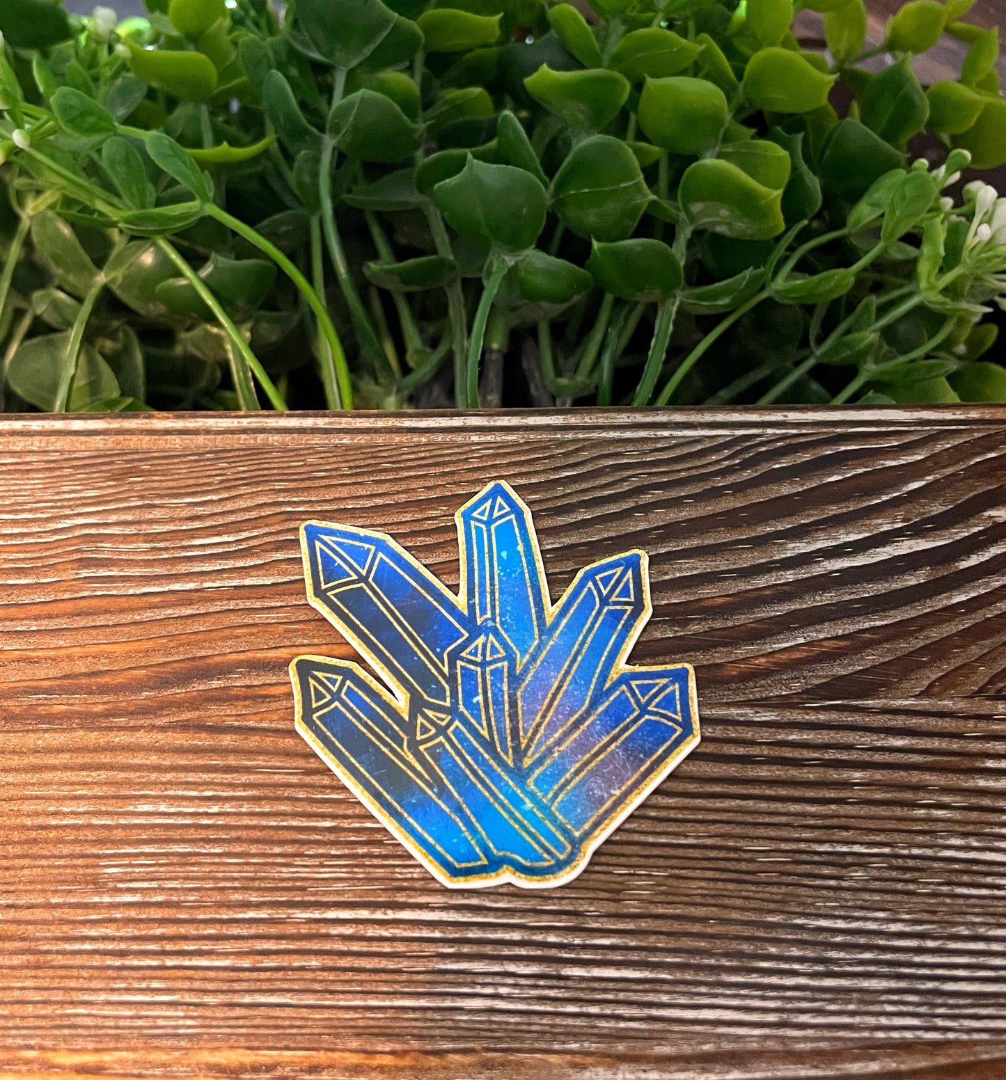 Crystal Cluster Sticker |Crystal Sticker or Magnet |Refrigerator Fridge Car |Gemstones Magic |Celestial Geology Rocks |Sticker or Magnet