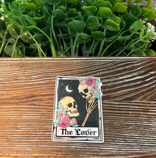 The Lovers Tarot Card |Lightweight Vinyl Sticker or Magnet |Boho Fun |Refrigerator Fridge Car |Astrology Watercolor |Horoscope Symbols |Sticker or Magnet