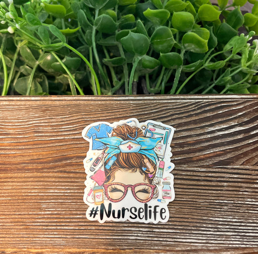 #NurseLife |Lightweight Vinyl Sticker or Magnet |Refrigerator Fridge Car |Nursing Student |Staff Gift |Medical Appreciation |Sticker or Magnet