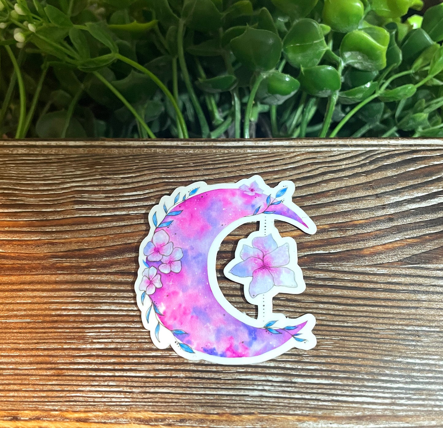 Purple Crescent Moon |Vinyl Sticker or Magnet |Refrigerator Fridge Car |Lunar Magic |Celestial Space |Moon Phases |Sticker or Magnet