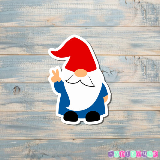 Bearded Garden Gnome Sticker |Sticker or Magnet