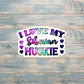 Siberian Huskie Sticker, Die Cut Vinyl Sticker, Galaxy Pattern, Boho Fun, Water Resistant, Dog Mom Animal Lover, Pet Breed |Sticker or Magnet