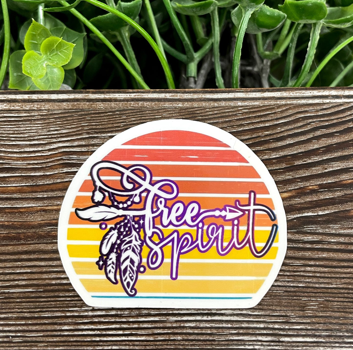 Free Spirit Boho Die Cut Sticker, Graphic Art Sticker, Vinyl, |Sticker or Magnet