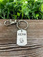 Meow Cat Fun Animal Themed Hand Stamped Key Chain - Handmade by Marlayna