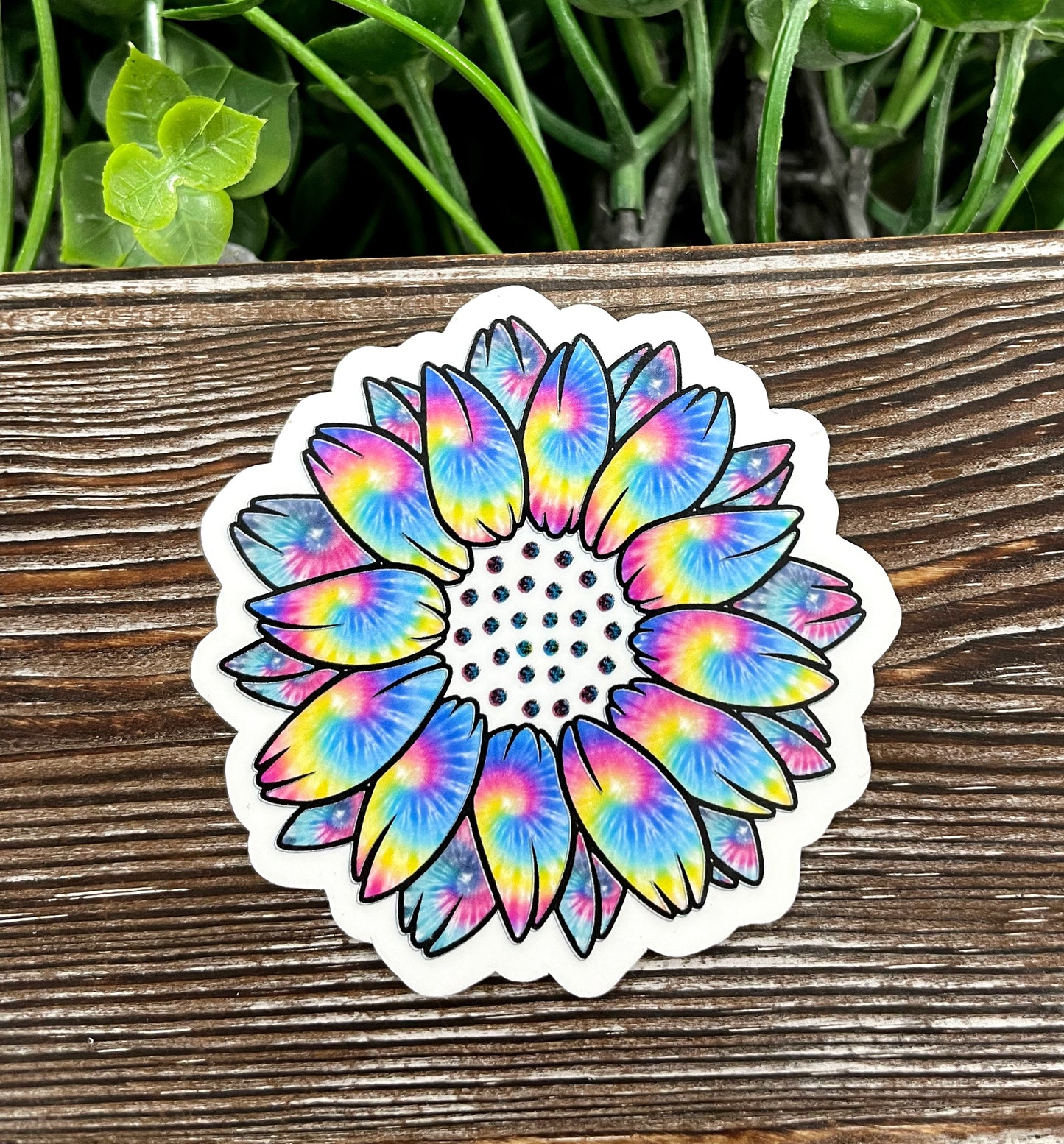 Tie Dye Flower Die Cut Sticker, Graphic Art Sticker, Vinyl, |Sticker or Magnet